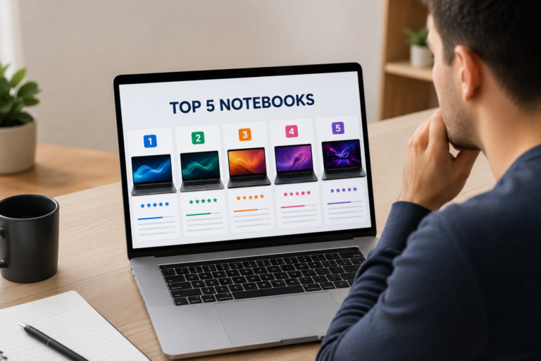 Top 5 notebooks Core i5 para comprar em 2026